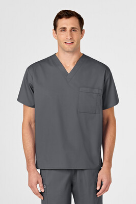 Casacca uomo 100 scollo a V pewter