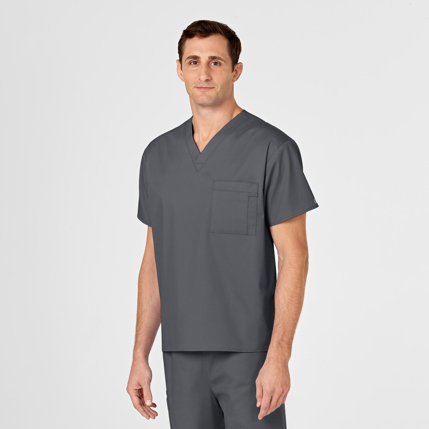 Casacca uomo 100 scollo a V pewter