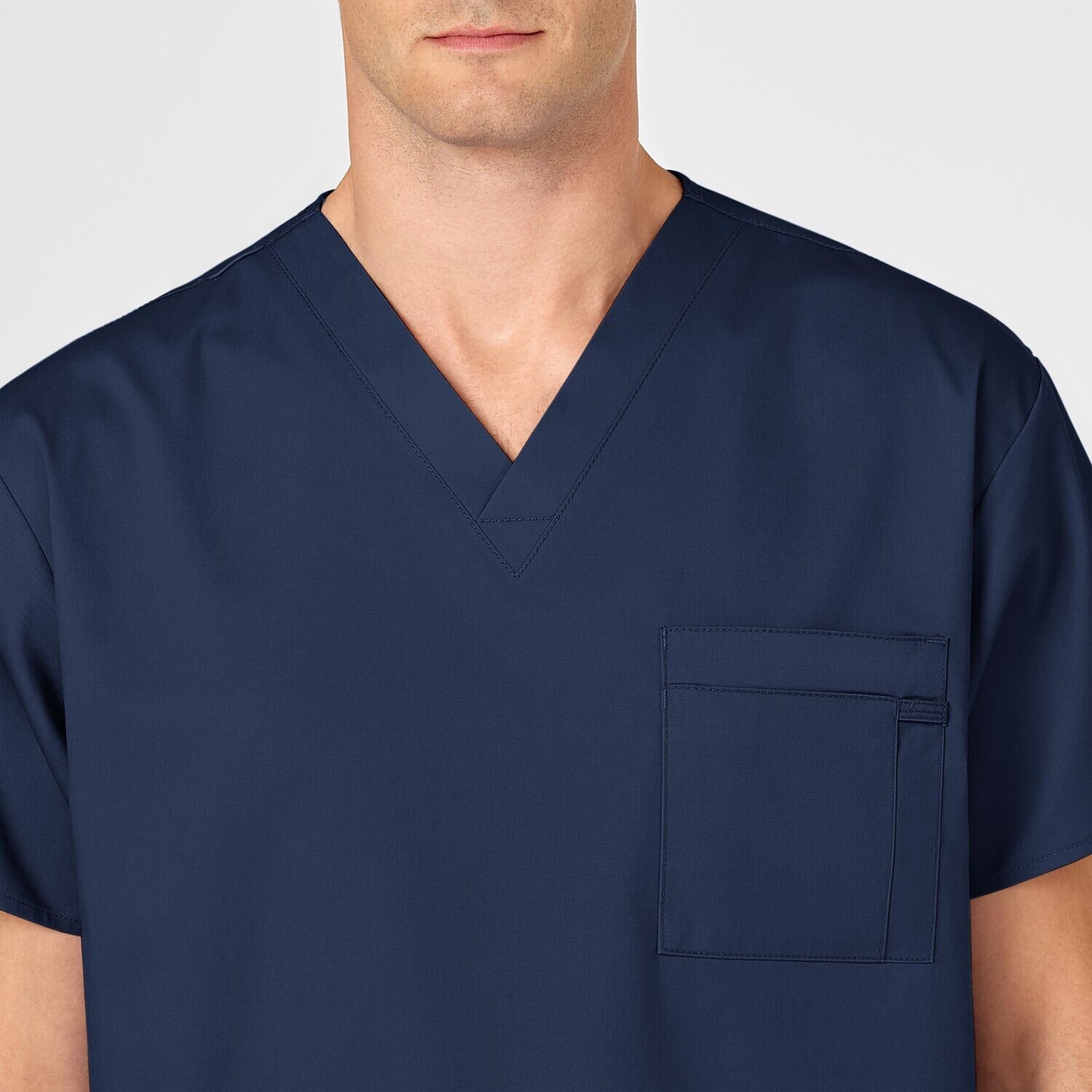 Casacca uomo 100 scollo a V navy blue