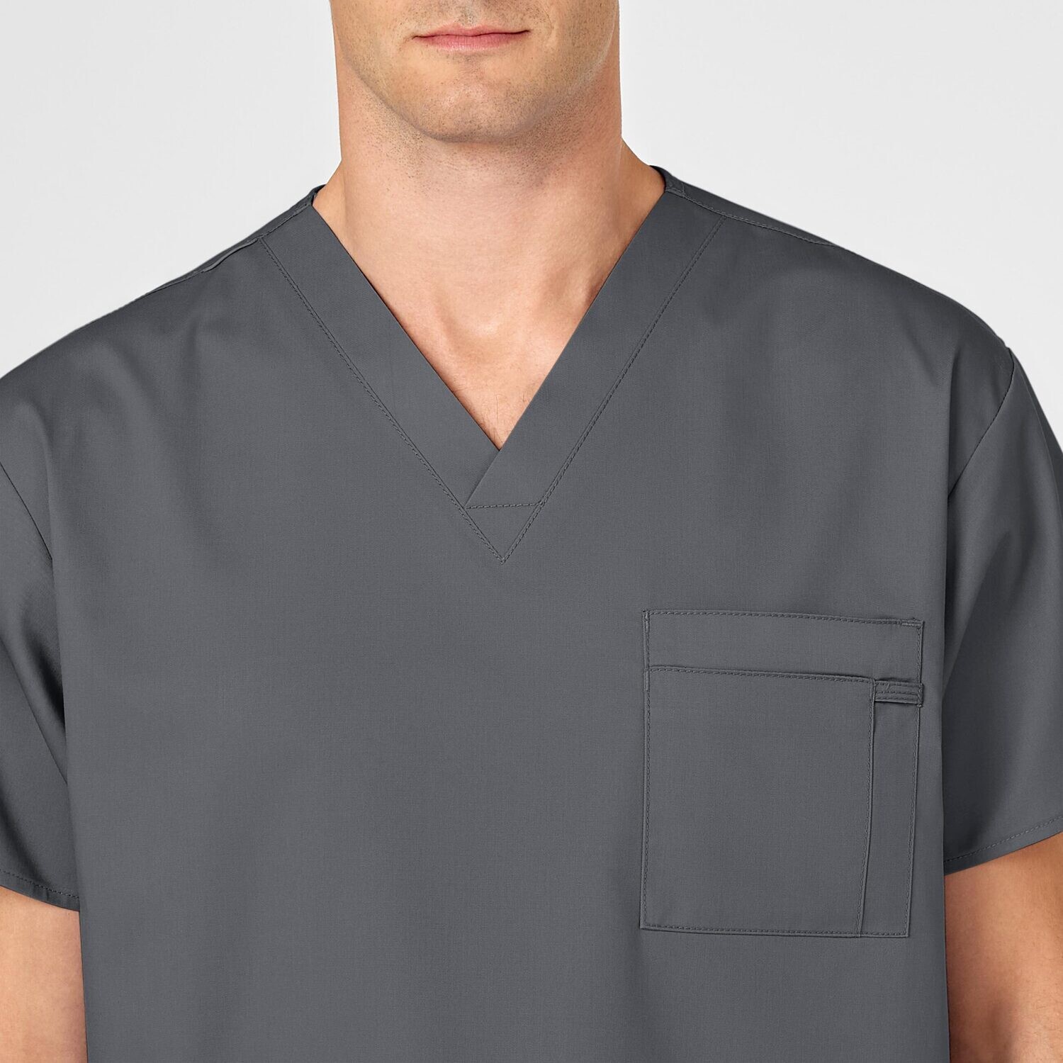 Casacca uomo 100 scollo a V pewter