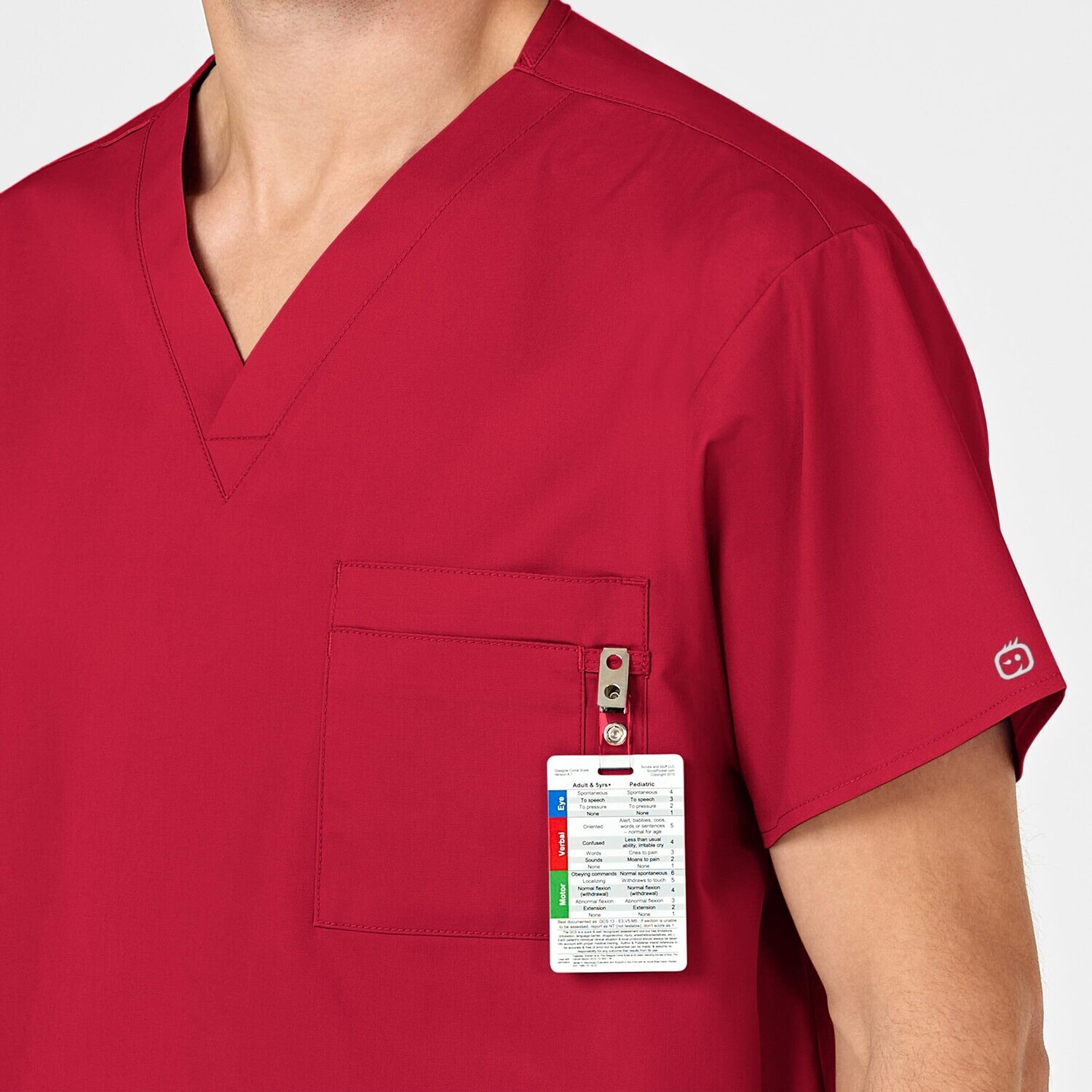 Casacca uomo 100 scollo a V red