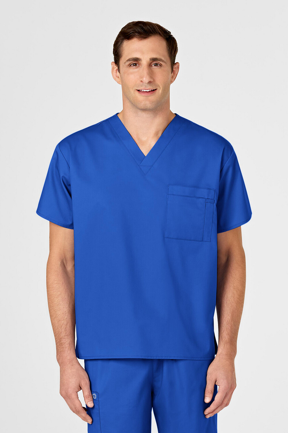 Casacca uomo 100 scollo a V royal blue