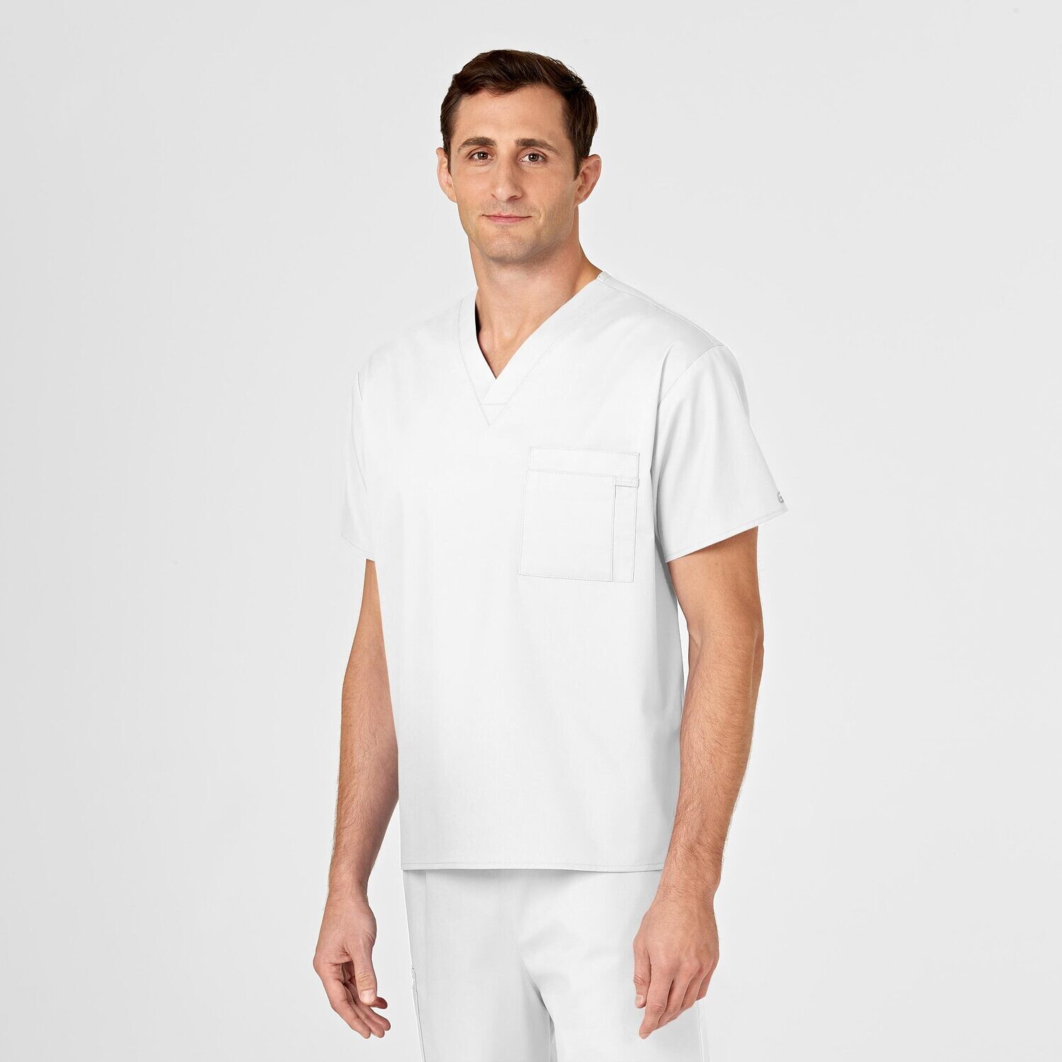 Casacca uomo 100 scollo a V white
