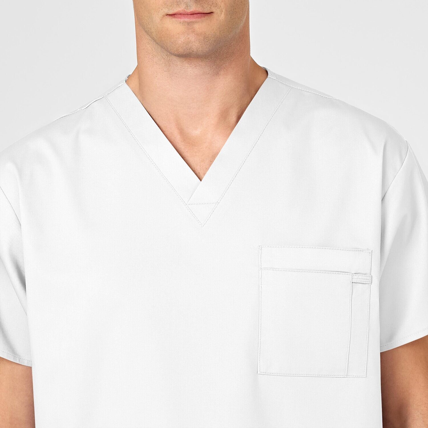 Casacca uomo 100 scollo a V white