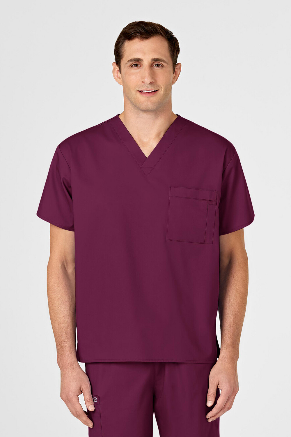 Casacca uomo 100 scollo a V wine