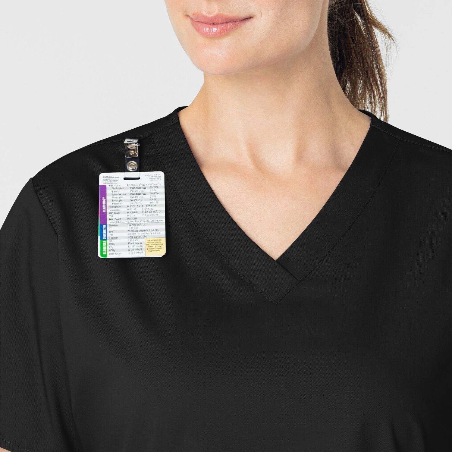 Casacca donna 101 scollo a V black