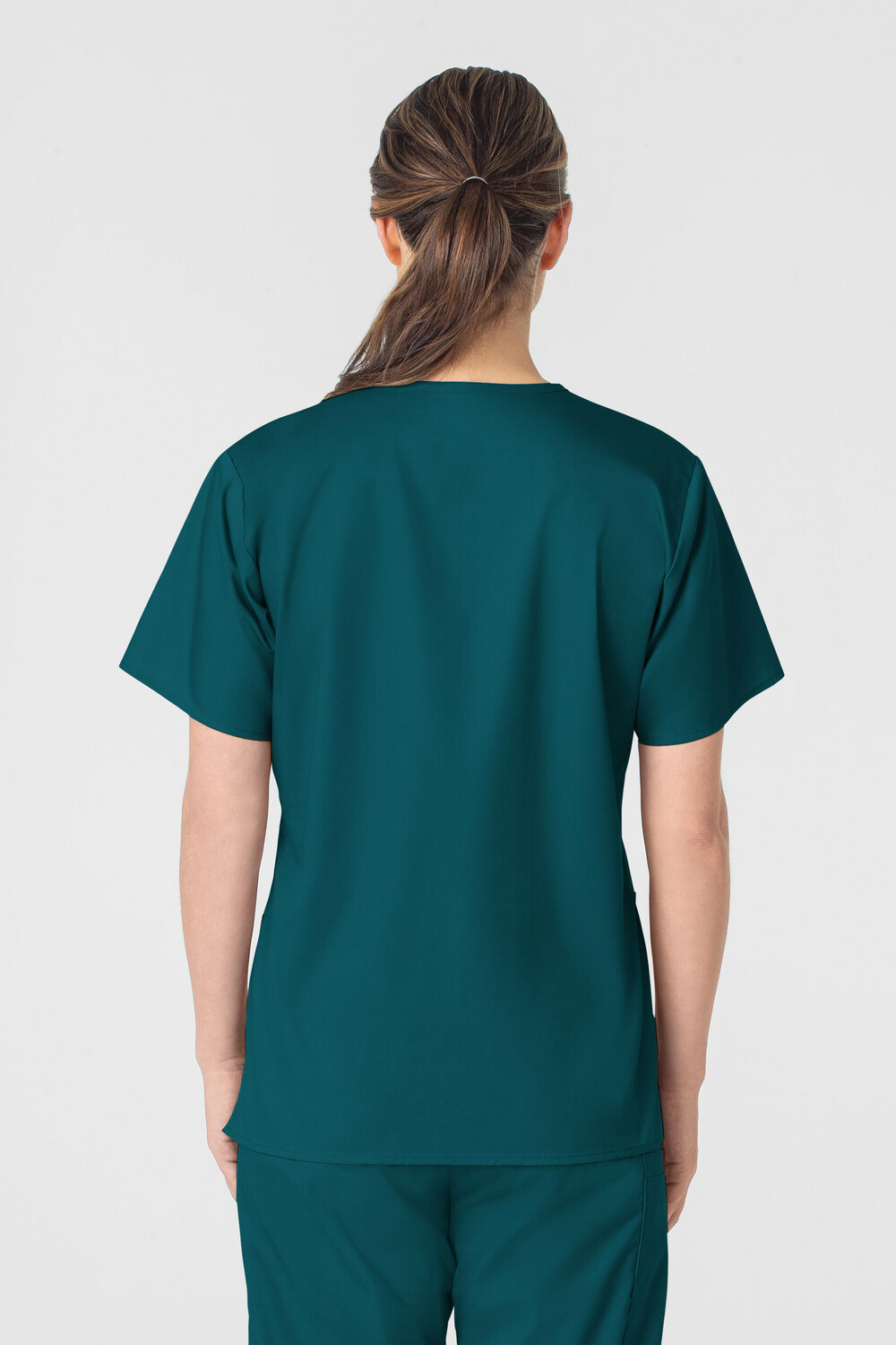 Casacca donna 101 scollo a V caribbean blue