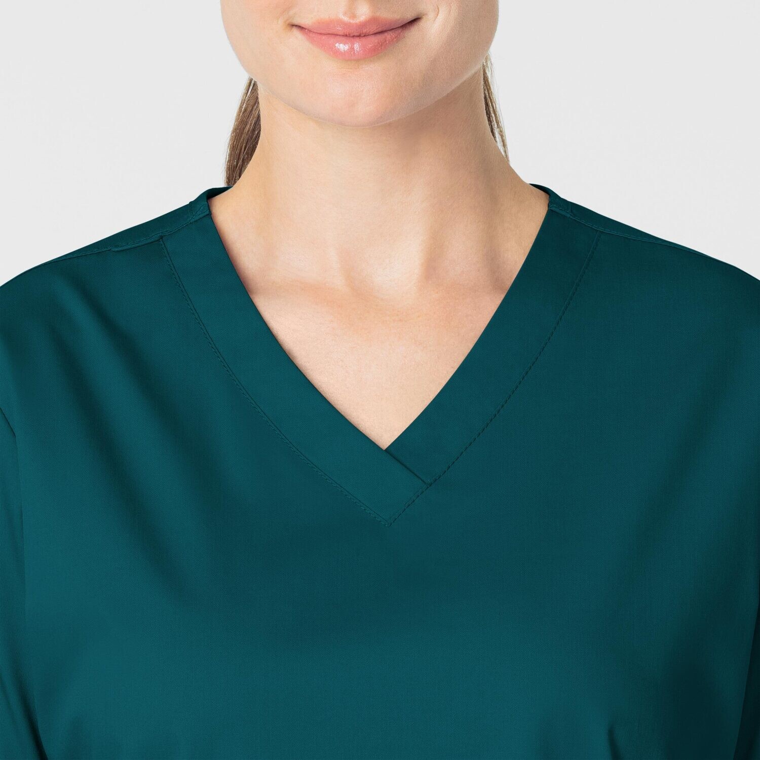 Casacca donna 101 scollo a V caribbean blue