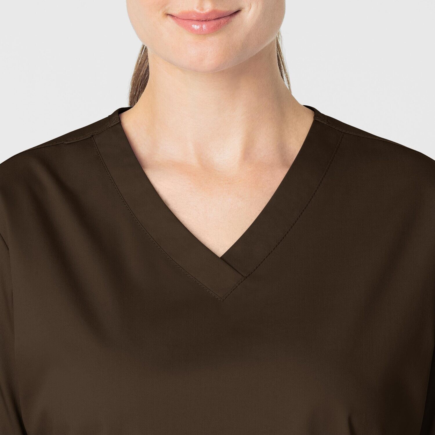Casacca donna 101 scollo a V chocolate