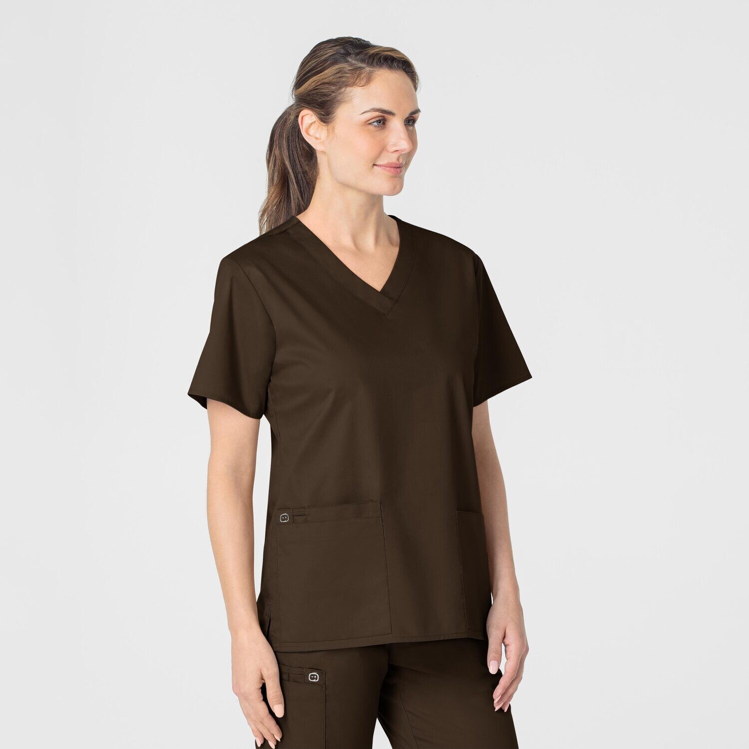 Casacca donna 101 scollo a V chocolate
