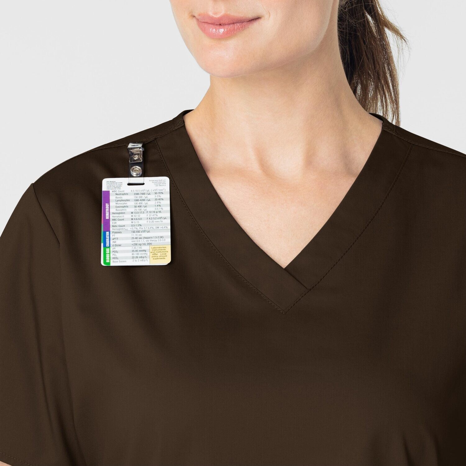 Casacca donna 101 scollo a V chocolate