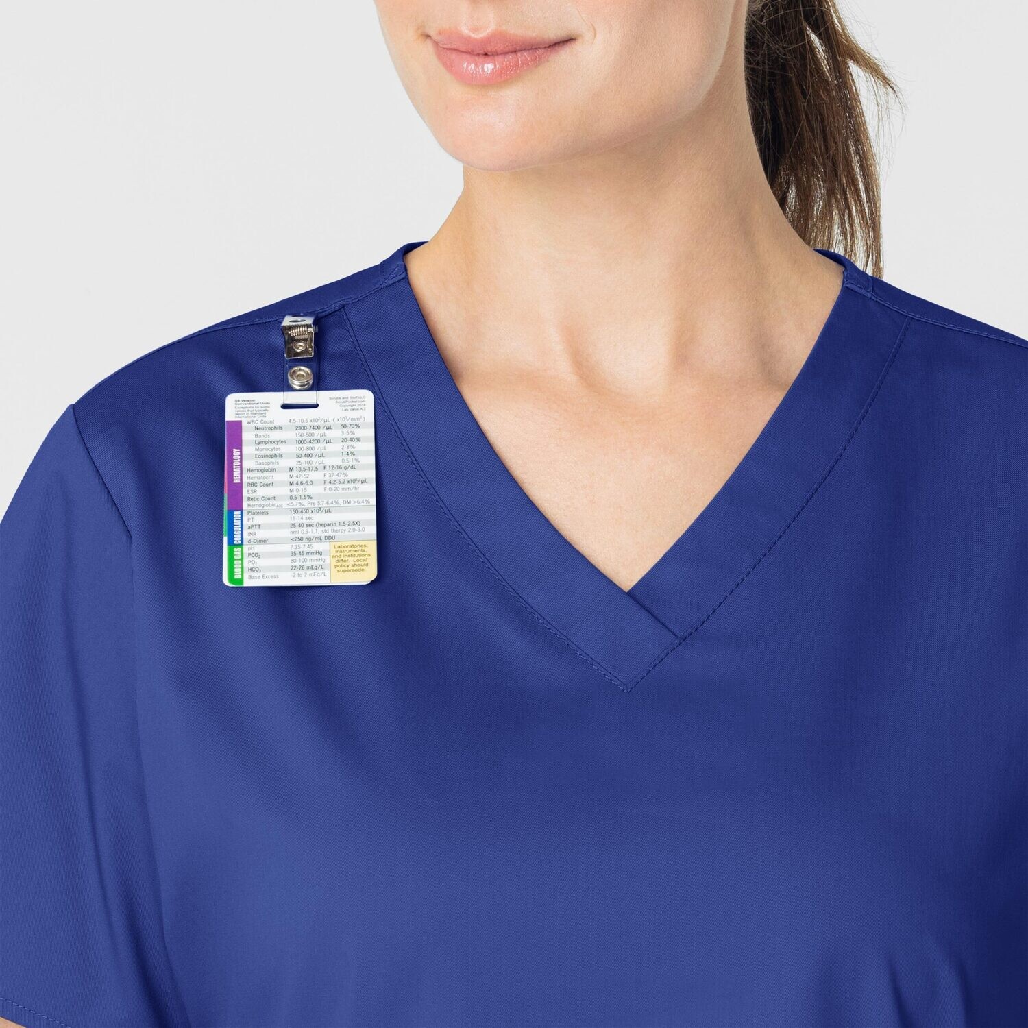 Casacca donna 101 scollo a V galaxy blue