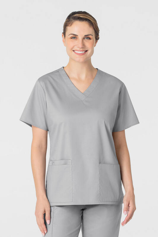 Casacca donna 101 scollo a V grey