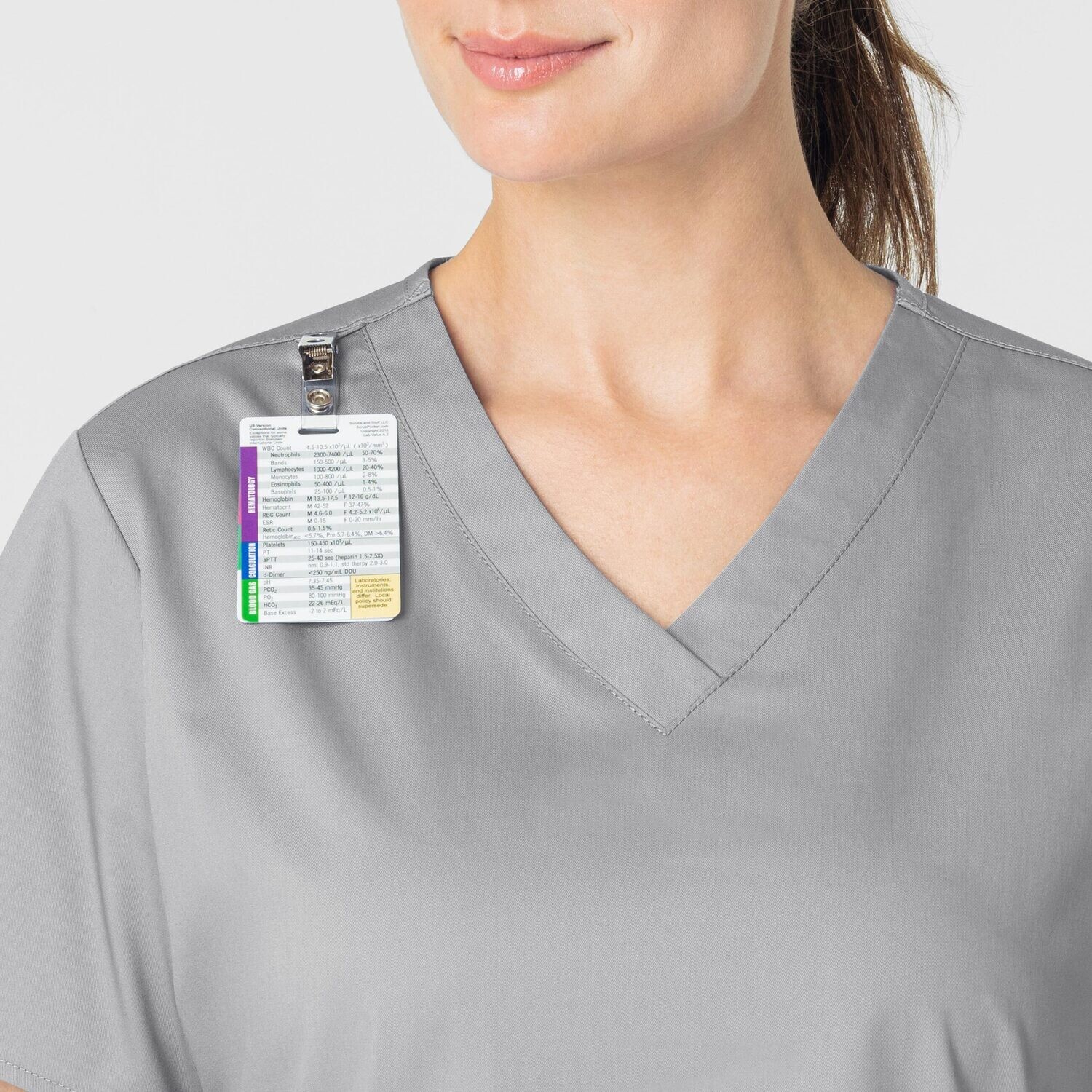 Casacca donna 101 scollo a V grey