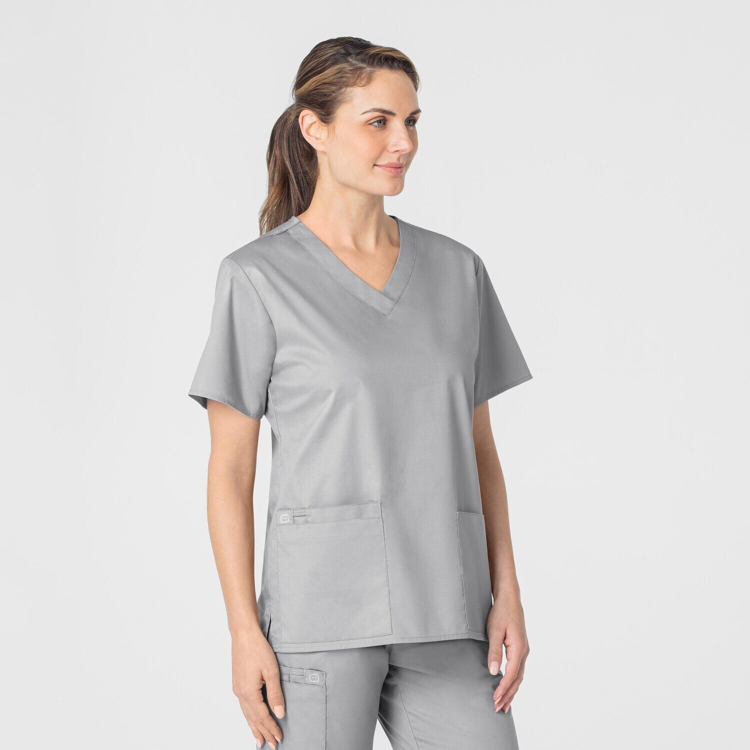 Casacca donna 101 scollo a V grey