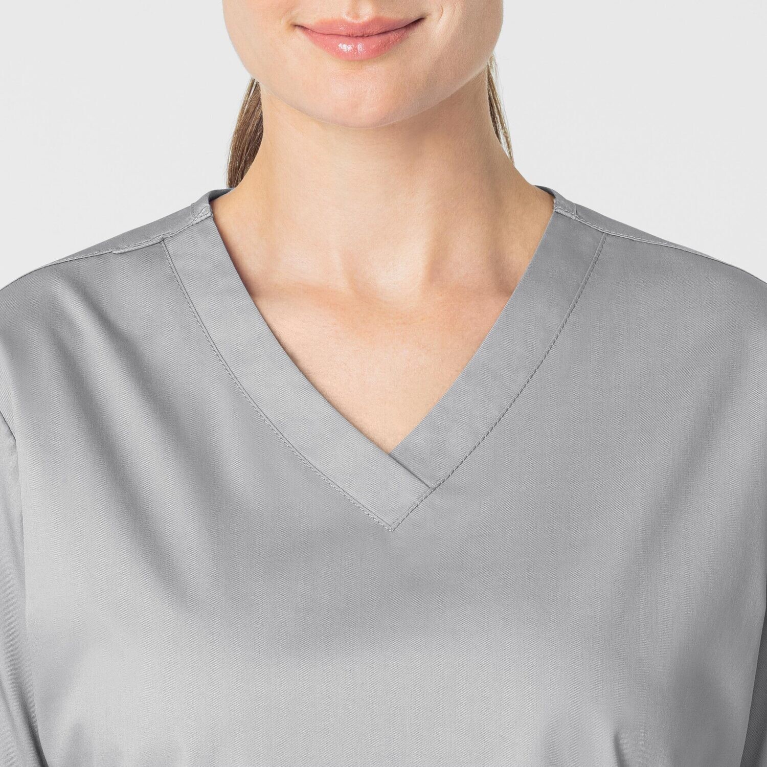 Casacca donna 101 scollo a V grey