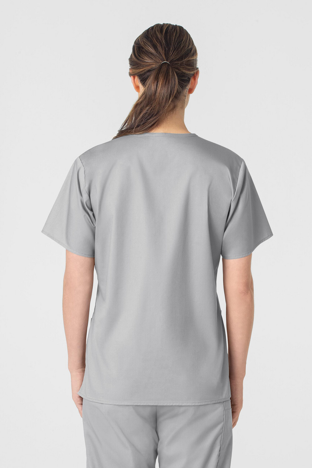 Casacca donna 101 scollo a V grey