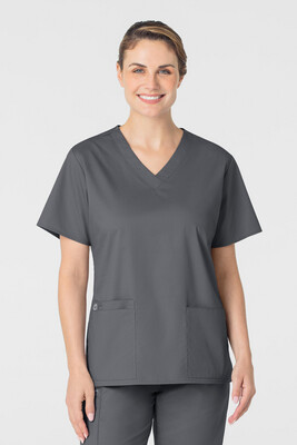 Casacca donna 101 scollo a V pewter