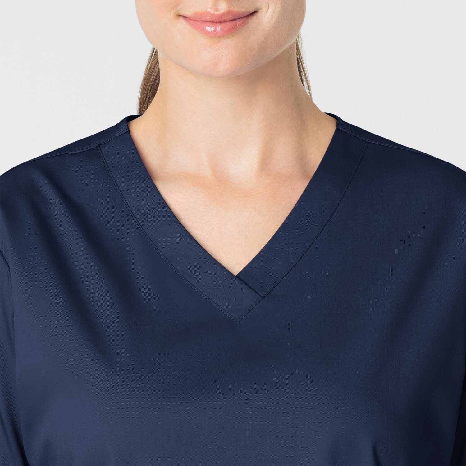Casacca donna 101 scollo a V navy blue