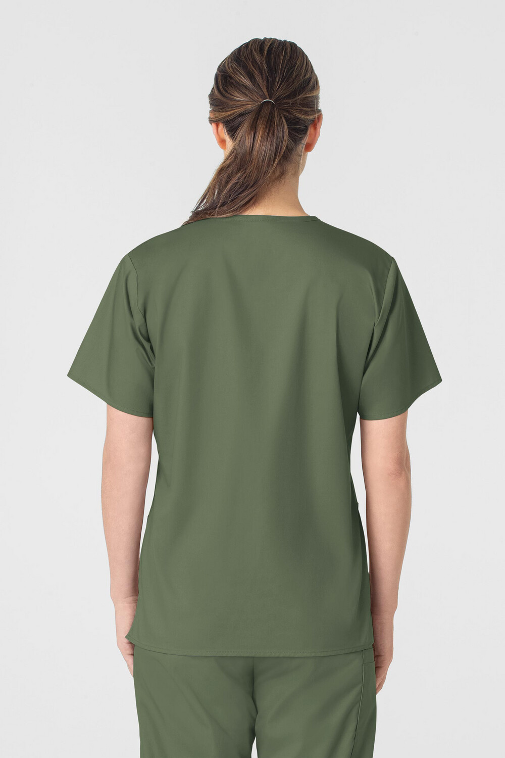 Casacca donna 101 scollo a V olive