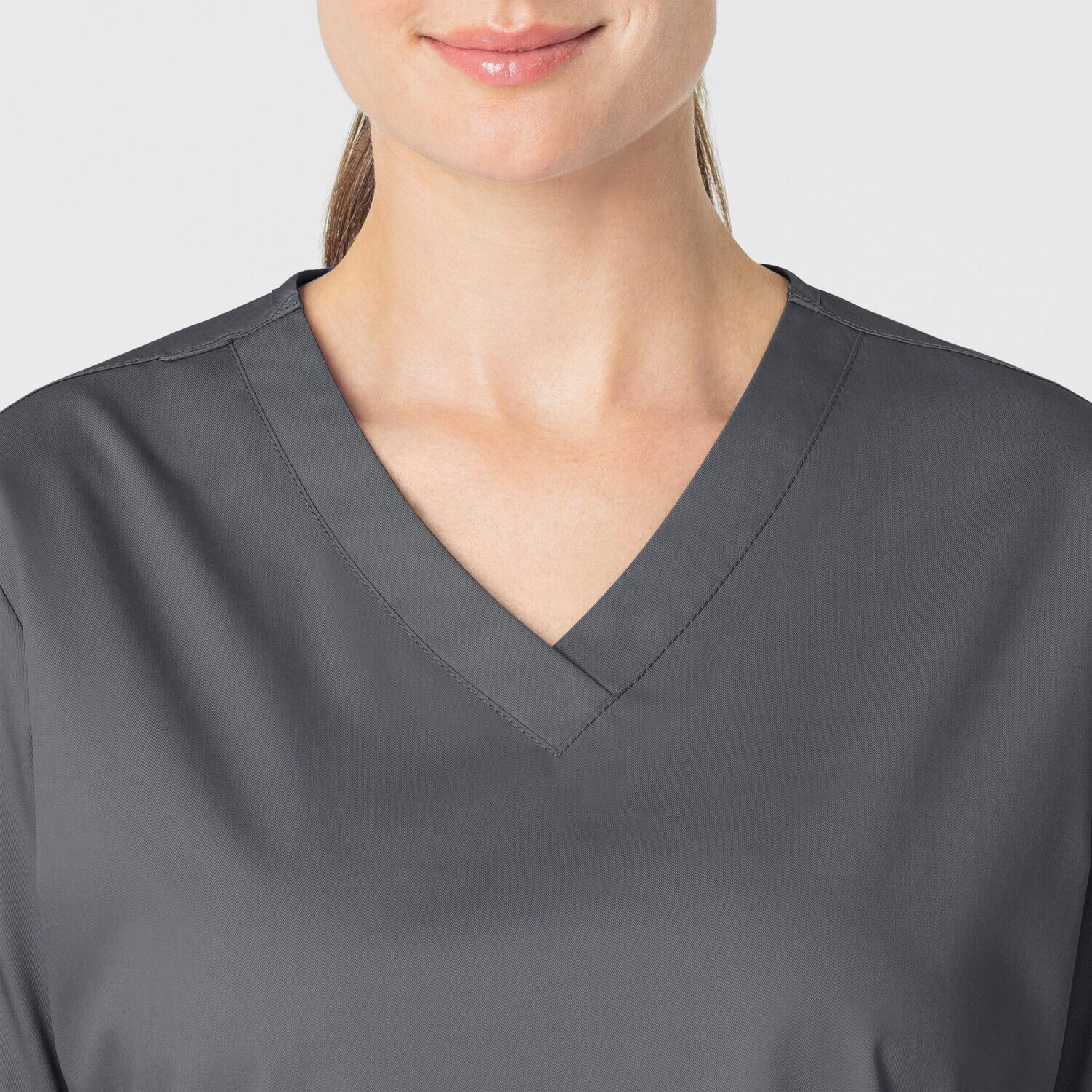 Casacca donna 101 scollo a V pewter