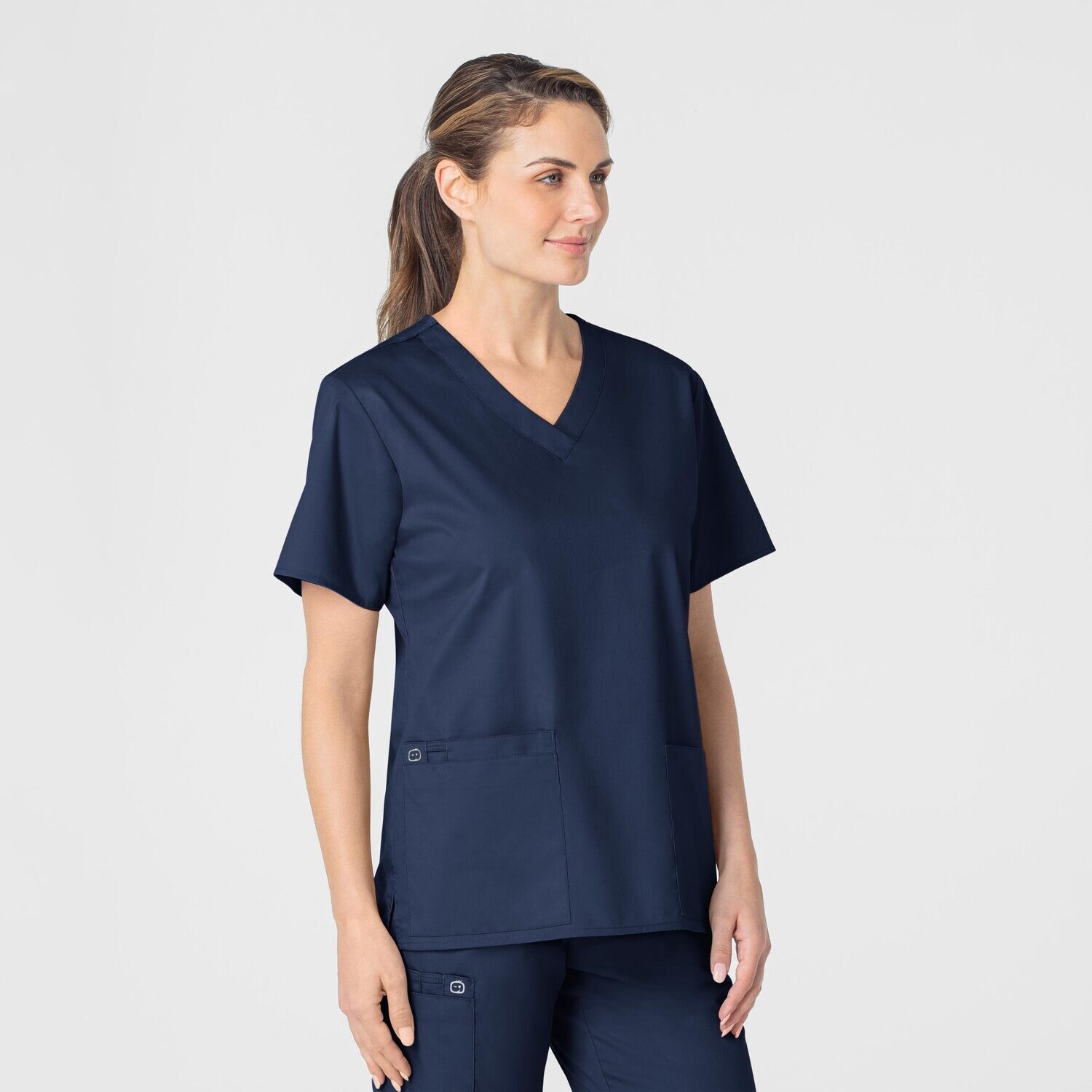 Casacca donna 101 scollo a V navy blue