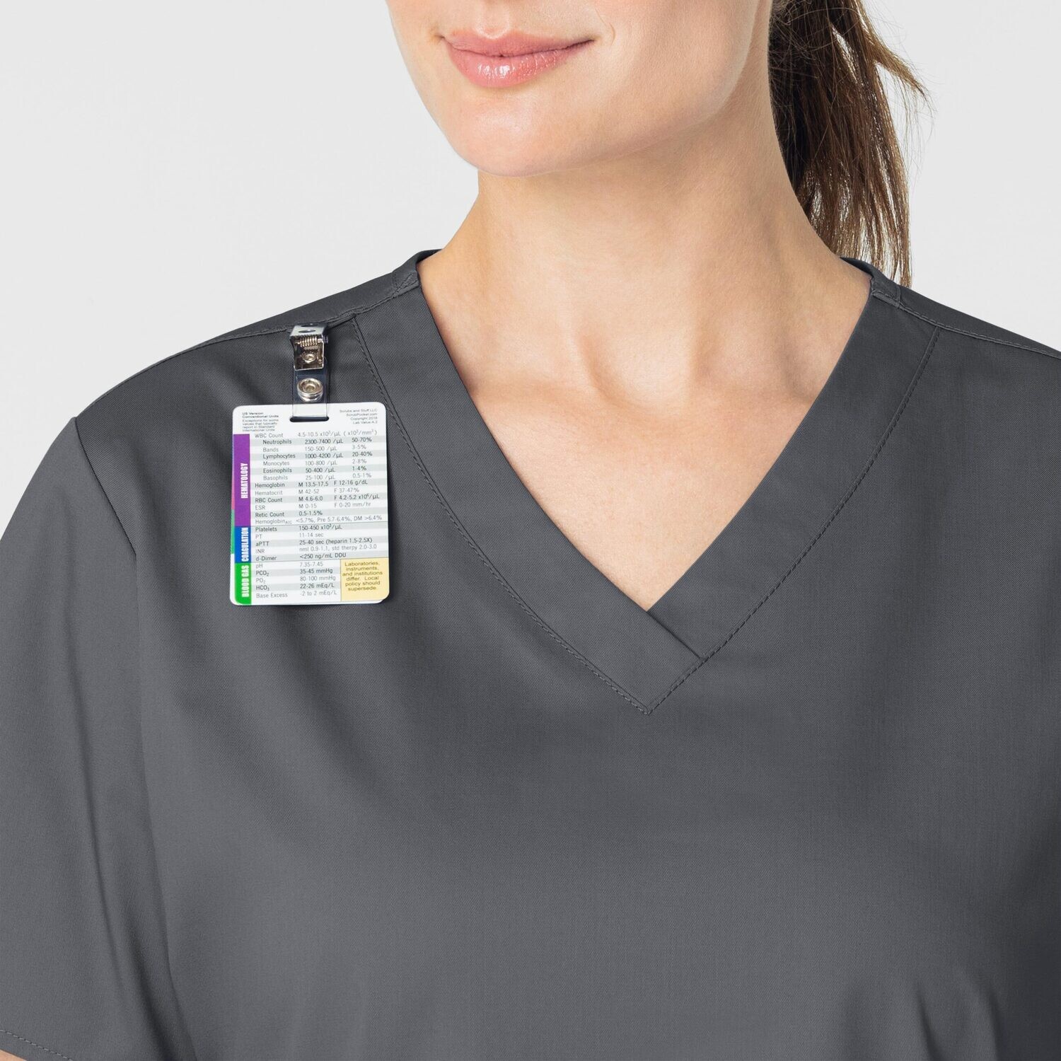 Casacca donna 101 scollo a V pewter