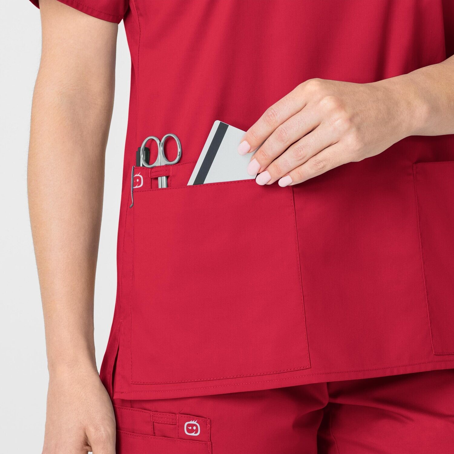 Casacca donna 101 scollo a V red