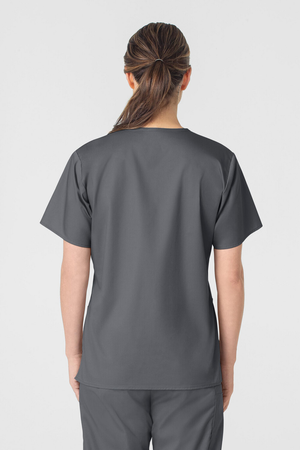 Casacca donna 101 scollo a V pewter