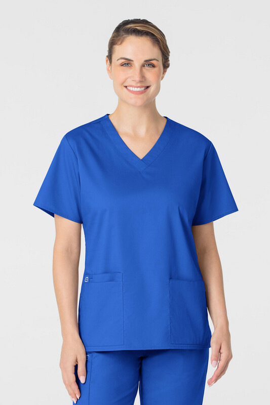 Casacca donna 101 scollo a V royal blue