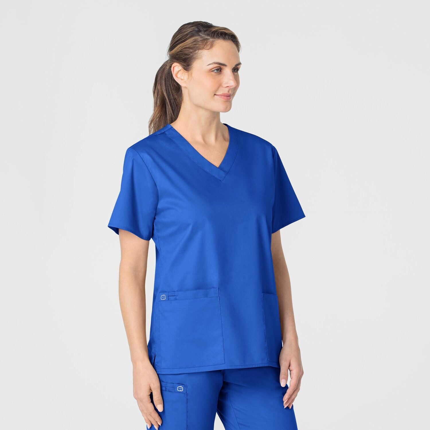 Casacca donna 101 scollo a V royal blue