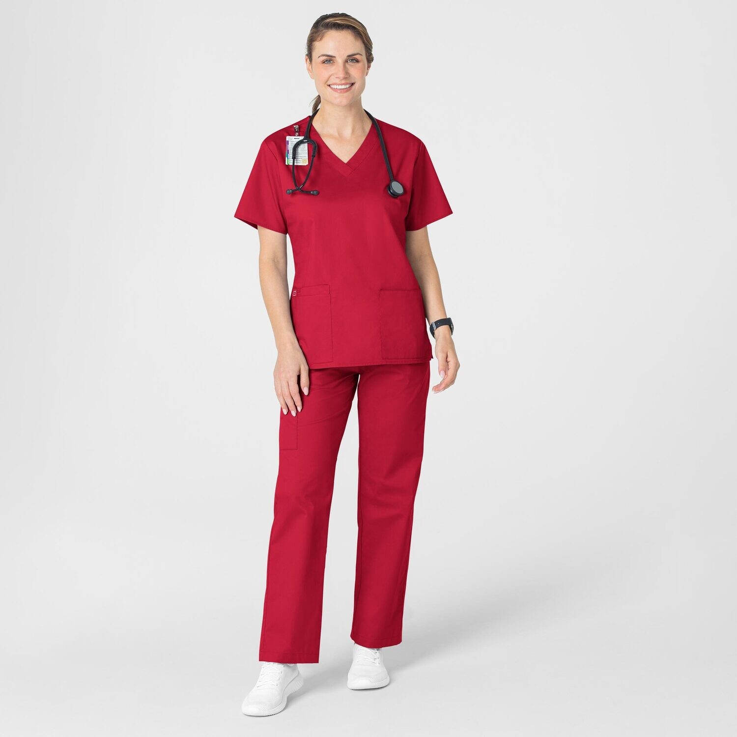 Casacca donna 101 scollo a V red