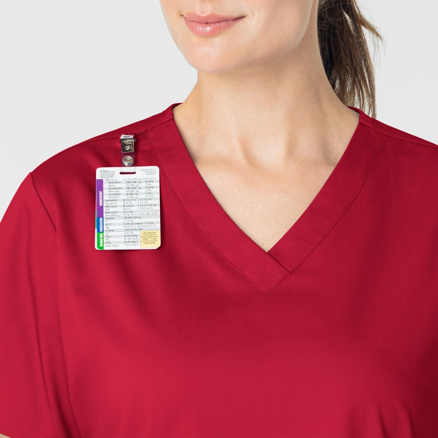 Casacca donna 101 scollo a V red