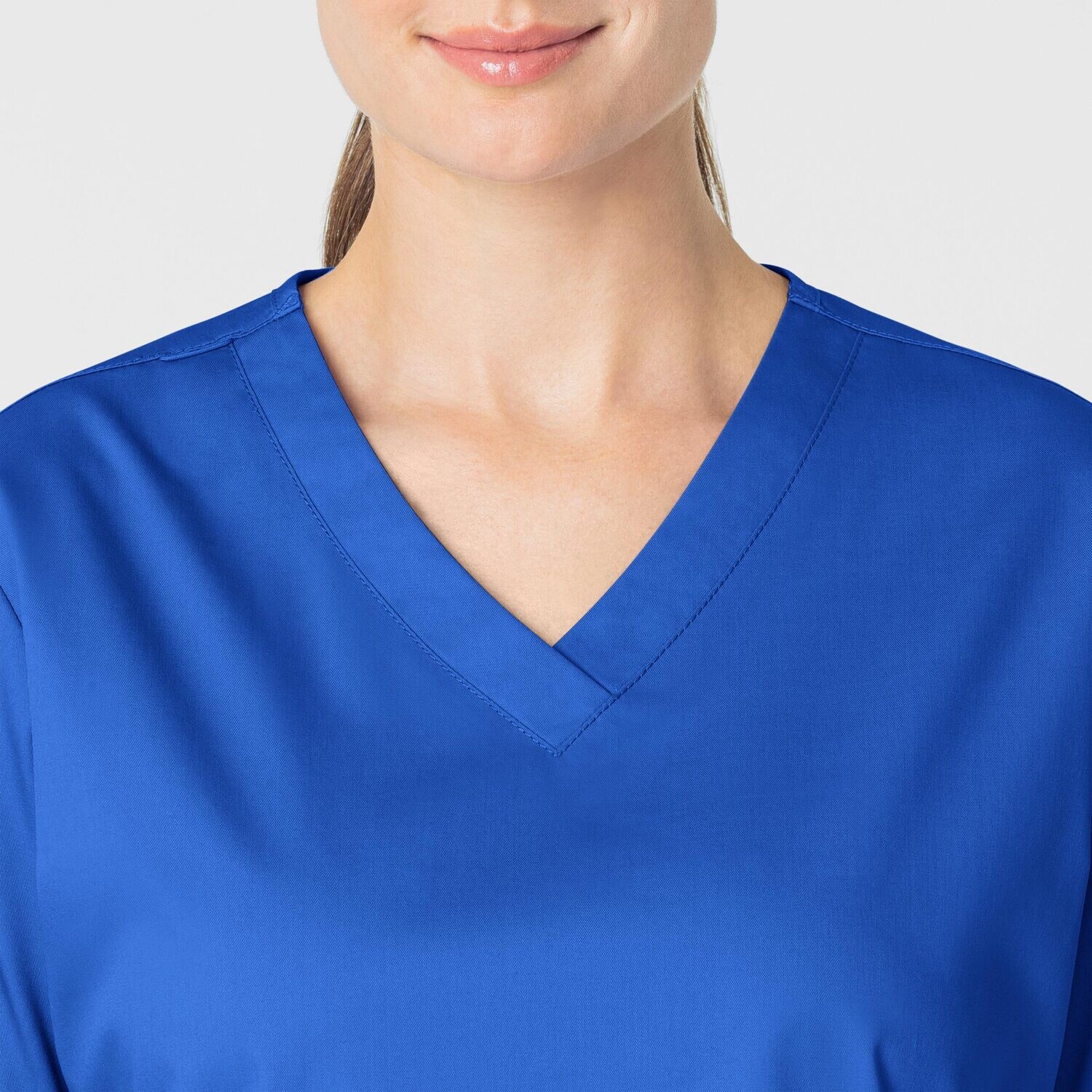 Casacca donna 101 scollo a V royal blue