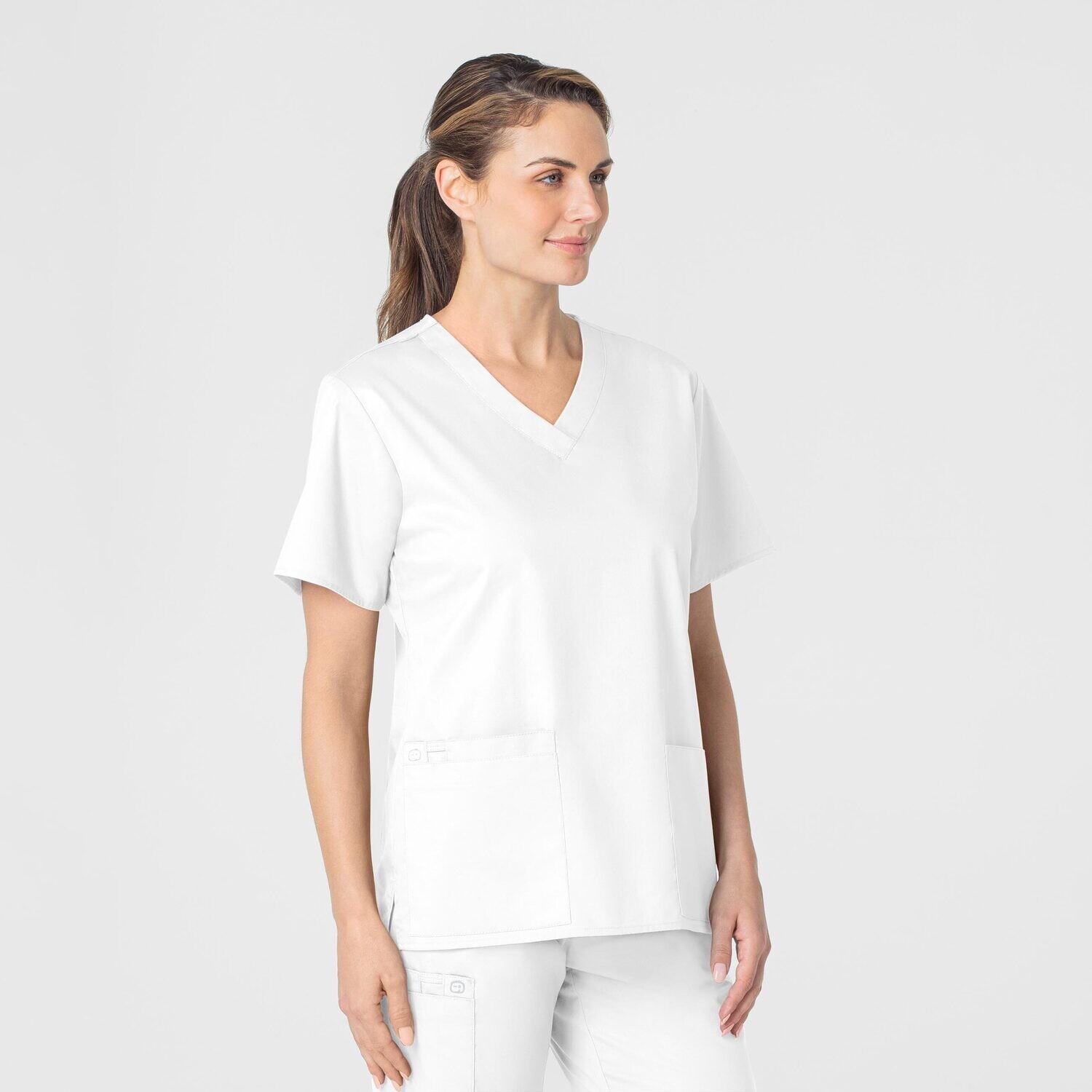 Casacca donna 101 scollo a V white
