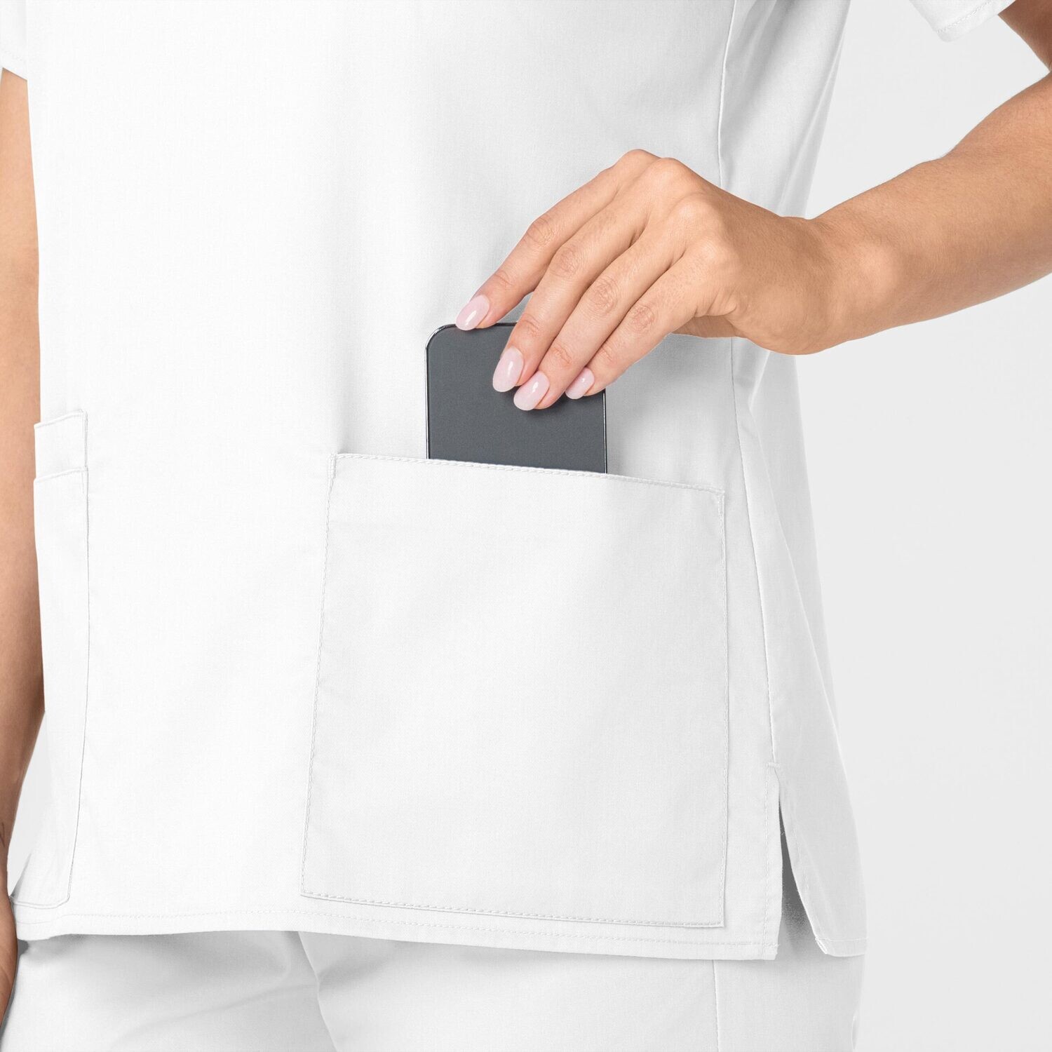 Casacca donna 101 scollo a V white