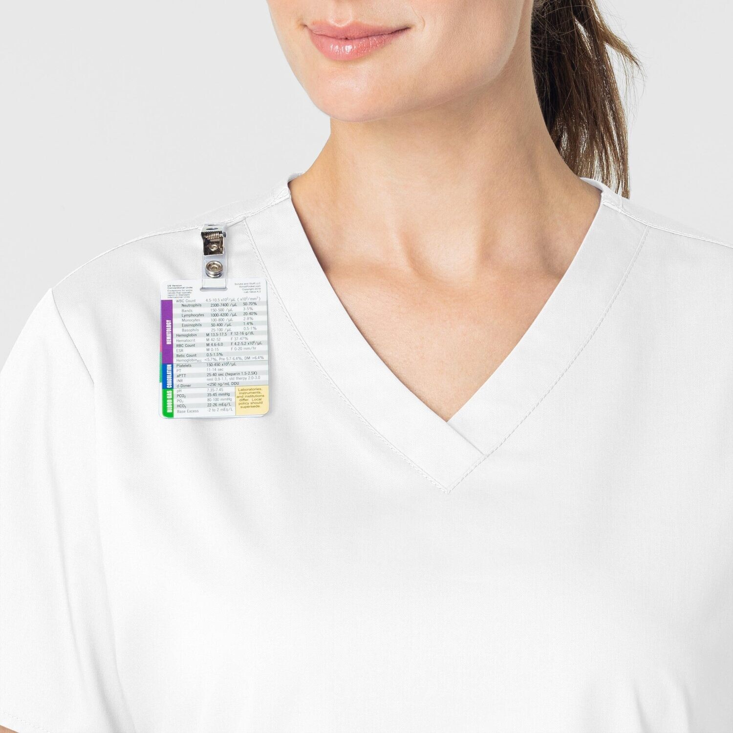 Casacca donna 101 scollo a V white