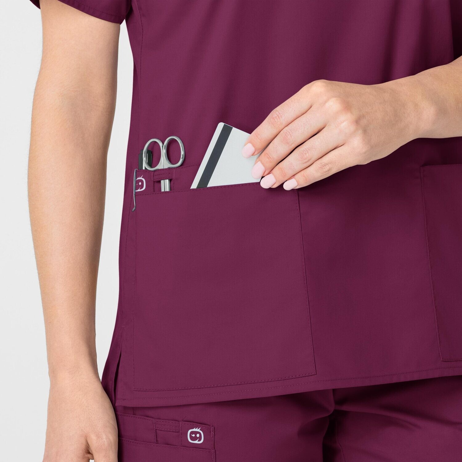 Casacca donna 101 scollo a V wine