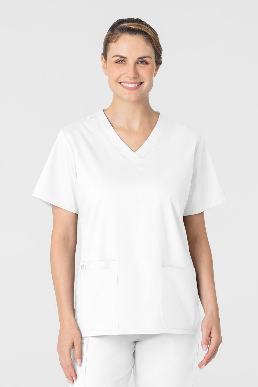 Casacca donna 101 scollo a V white