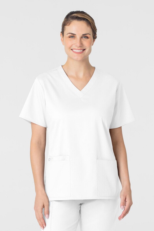 Casacca donna 101 scollo a V white