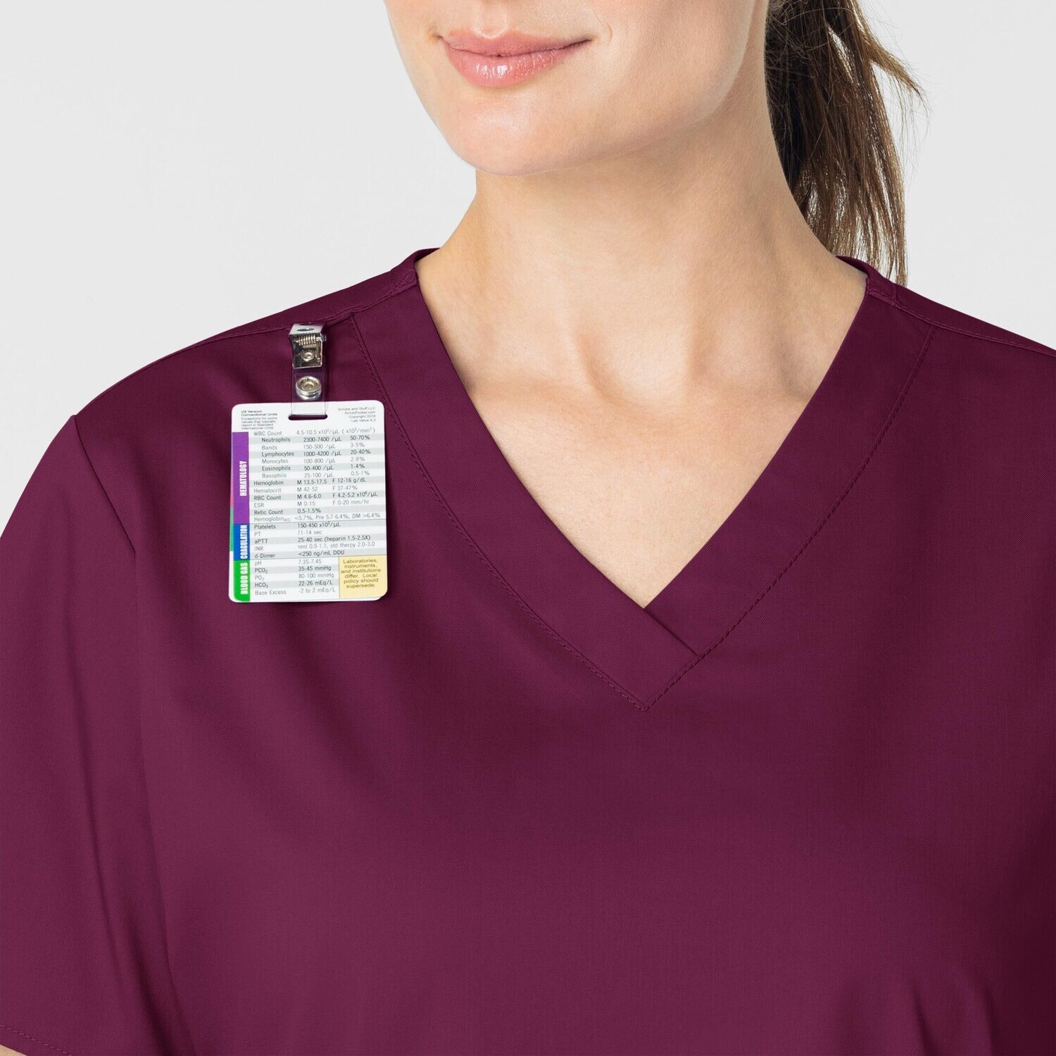 Casacca donna 101 scollo a V wine