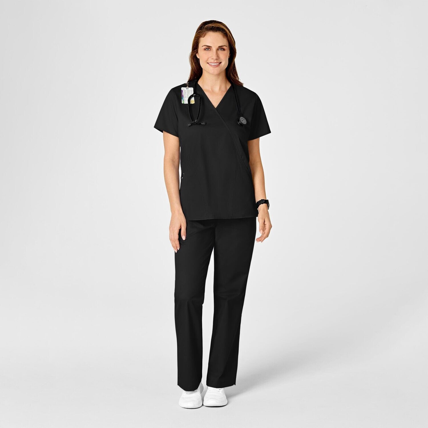 Casacca donna 102 scollo a Y black