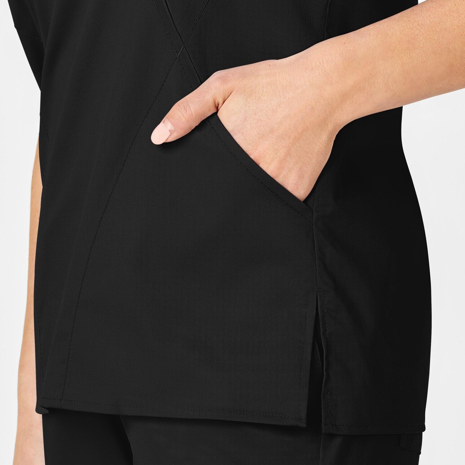 Casacca donna 102 scollo a Y black