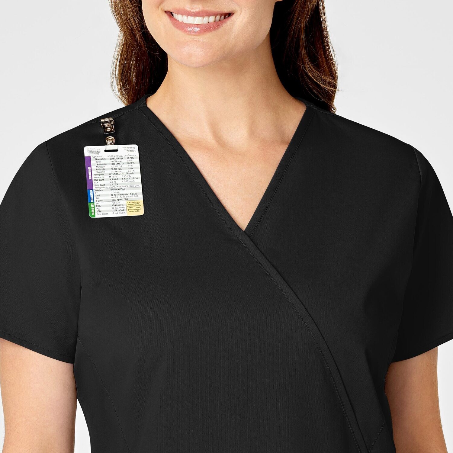 Casacca donna 102 scollo a Y black