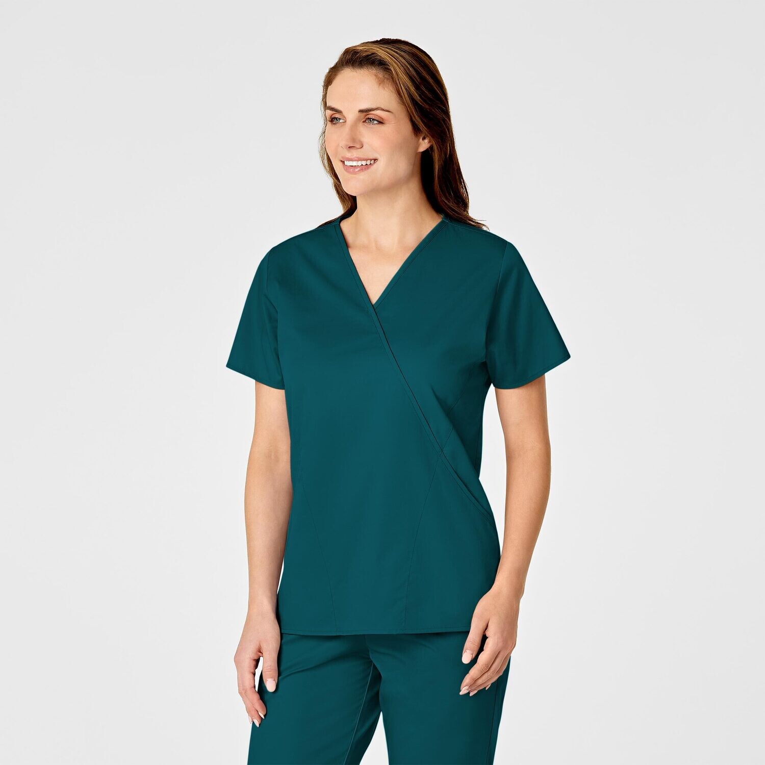 Casacca donna 102 scollo a Y caribbean blue