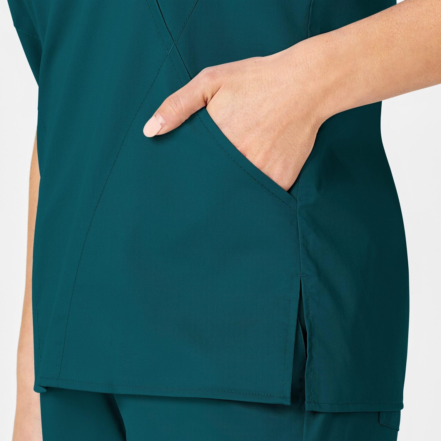 Casacca donna 102 scollo a Y caribbean blue