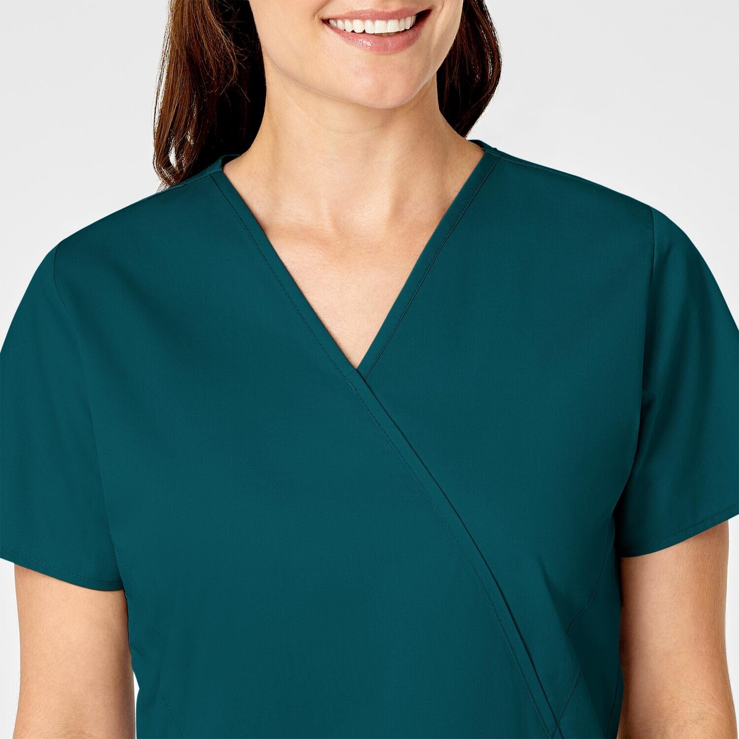 Casacca donna 102 scollo a Y caribbean blue