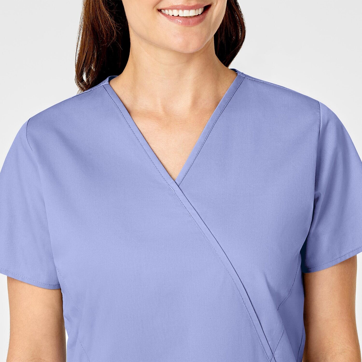 Casacca donna 102 scollo a Y ceil blue