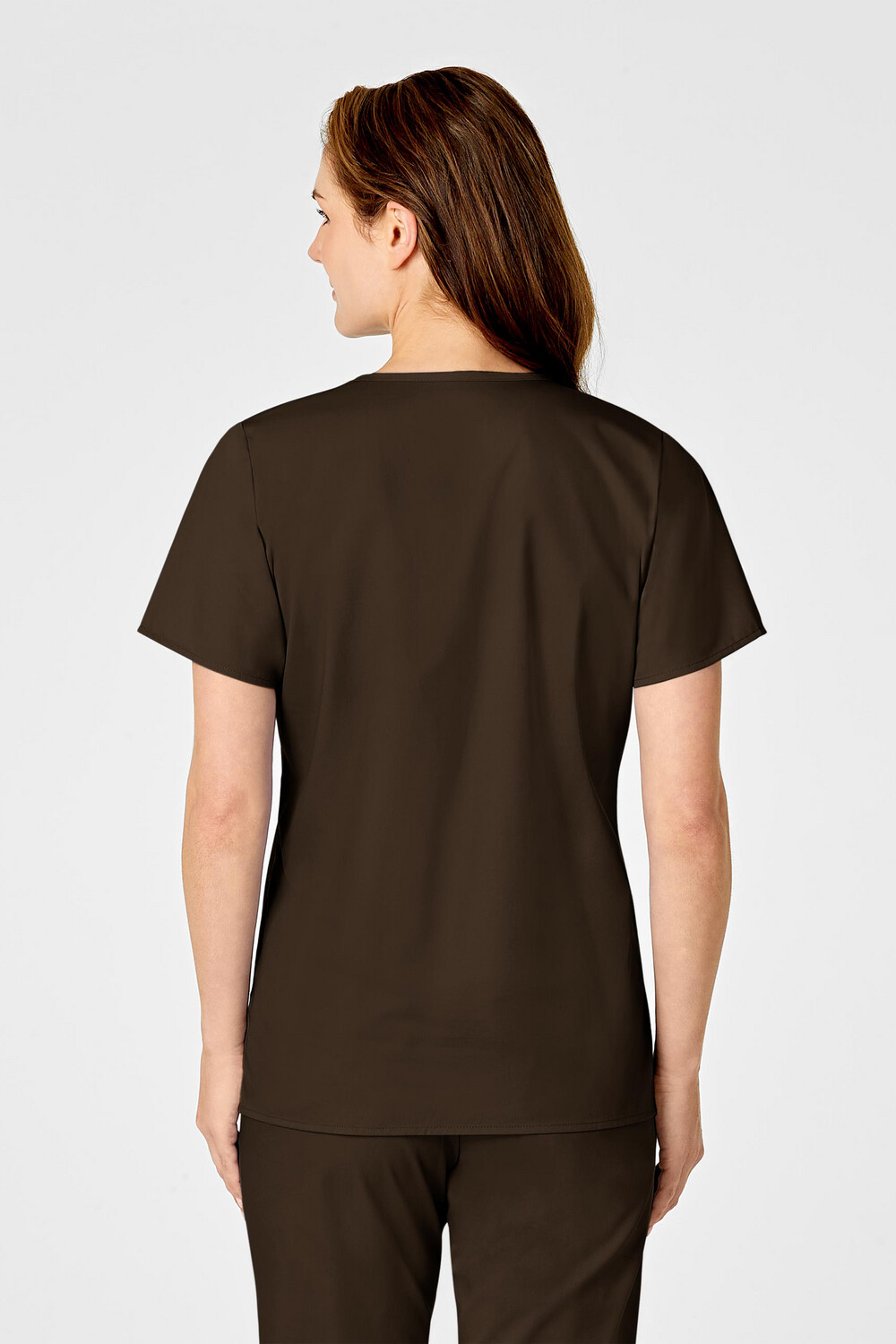 Casacca donna 102 scollo a Y chocolate