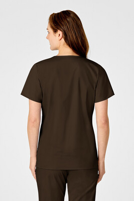 Casacca donna 102 scollo a Y chocolate